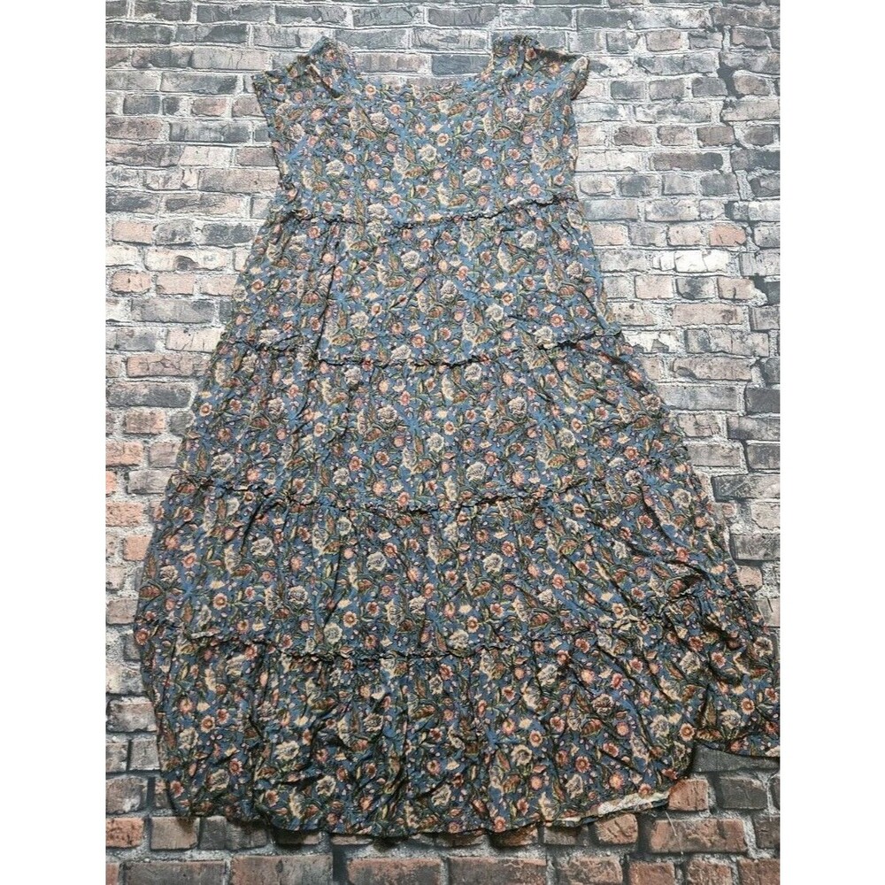 NATURAL LIFE Collette Tiered Maxi Dress Size XL Boho Floral Lot of 2 - Picture 11 of 12